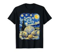 Seashells Van Gogh Vacanze estive al Sole e sulla Spiaggia Maglietta