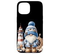 Seaside Boat Captain Gnome For Men With Lighthouse At Ocean Custodia per iPhone 15