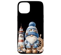 Seaside Boat Captain Gnome For Men With Lighthouse At Ocean Custodia per iPhone 15 Plus