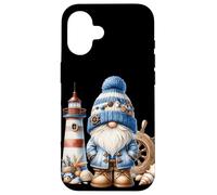 Seaside Boat Captain Gnome For Men With Lighthouse At Ocean Custodia per iPhone 16