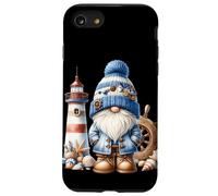 Seaside Boat Captain Gnome For Men With Lighthouse At Ocean Custodia per iPhone SE (2020) / 7/8