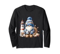 Seaside Boat Captain GNOME for Men with Lighthouse At Ocean Maglia a Manica