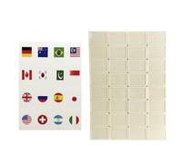 Seasidẹ Gioco di Fuga, Design a Piastrelle con Motivo a Bandiera, 65 Pezzi, 1 Set, Set di Giochi Mahjong con Bandiere, Divertenti Sẹt Mahjong, 1-2 Giocatori, Ideale per Bambini Adolescenti Adulti