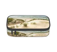 Seaside Grand Waves Tidal - Astuccio grande per cancelleria, con cerniera, per ragazzi, ragazze, studenti, scuola, Nero , Taglia unica, Valigia