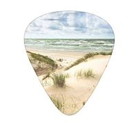 Seaside Grand Waves Tidal - Set di 12 plettri per chitarra acustica, con scatola trasparente