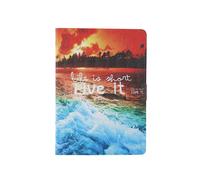 (Seaside Sunset) Pattern Printing Card Slots Flip Leather Tablet Protective Case for iPad 9.7-inch (2018)/(2017)/iPad Pro 9.7(2016)/iPad Air/Air2