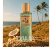 Seaside Surf 250ml Spray Profumato Donna Tipologia: Floreale DolceNote: Sabbia Salata, Guscio di Cocco, SandaloQuesto profumo per il corpo rivela un'armoniosa miscela di fiori e sole, evocando una pas