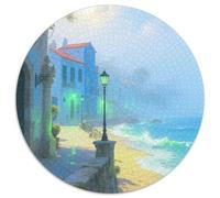 Seaside Town Jigsaw Puzzle Impossibili 1000Pcs Edificio Decorazione Per La Casa. Giochi Rilassamento E Intelligence Per Adulti E Bambini Da 12 Anni 1000pcs (67.5x67.5cm)