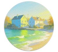 Seaside Town Jigsaw Puzzle Impossible 1000 Pezzi Edificio Decorazione Per La Casa. Rilassamento E Intelligence Per Adulti E Bambini Da 12 Anni 1000pcs (67.5x67.5cm)