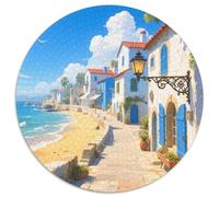 Seaside Town Jigsaw Puzzle Impossible 1000Pcs Edificio Decorazione Per La Casa. Rilassamento E Intelligence Per Adulti E Bambini Da 12 Anni 1000pcs (67.5x67.5cm)