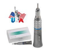 SEASKY Dental Slow Low Speed Handpiece Kit Contra Angle Straight Air Motor /Burs