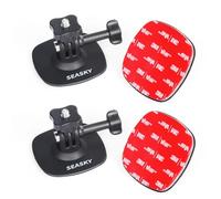 SEASKY Set 2 supporti adesivi flessibili A1 per casco con 3M per GoPro Hero13/12/11/10/9/8 Max DJI Action 5 Pro 4 3 Insta360 X5 X4 X3 Ace Pro 2 accessori per fotocamera sportiva, superfici