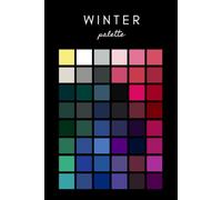 Seasonal Color Analysis Lined Notebook: Winter Palette Journal: Professional Client Welcome Gift for Image Consultants & Style Coaches