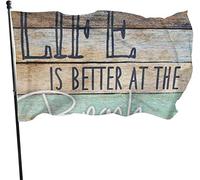 Seasonal Life is Better at The Beach Garden Flag, Yard Flag 3 X 5 ft Decorazioni per la casa all'aperto