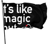 Seasonal Science It's Like Magic Garden Flag, Game Flag 3 X 5 ft Decorazioni per la casa all'aperto