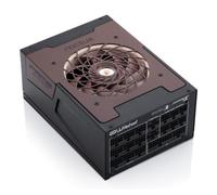 Seasonic PRIME TX-1600 Noctua Edition, Alimentatore per PC ATX 3.1 Completamente Modulare e Ultra Silenzioso da 1600 W ed Efficienza 80 PLUS Titanium (Nero/Marrone) con cavo DE/EU