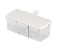 Seasoning Containers - 3-Compartment Food Grade Clear Empty Leakproof Box