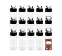 Seasoning Jar14 Pack 3 Oz Clear Plastic Spice Jars with Shaker Lids And Labels, Empty Spice Bottles Plastic Seasoning Containers for Storing Spice Her