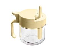 Seasoning Jars - Airtight Glass Organizer, Spoon Lid System Kitchen Storage Solution | Honey Sugar Container Camping Home Cabinet Pantry Countertop Kitchen Seasoning Preservation Fresh Keeping D