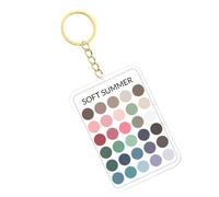 Seasons Color Keychain - 30 Portable Colors Sample Cards | Clear Acrylic