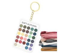 Seasons Color Keychain - 30 Portable Colors Sample Cards | Clear Acrylic