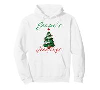 Season's Greetings Canada Canadian Christmas Tree Uomini Donne Felpa con Cappuccio