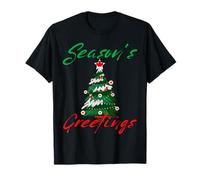 Season's Greetings Canada Canadian Christmas Tree Uomini Donne Maglietta