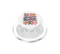Season's Greetings Retro Groovy Christmas Holiday Xmas PopSockets PopGrip per MagSafe