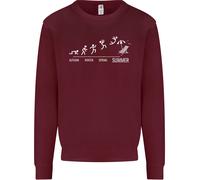 Seasons Per L'Estate Vacanza Tempo Divertente Uomo Felpa Maglione