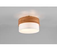 Plafoniera SEASONS legno naturale e paralume D.30cm bianco 611500201