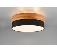 Plafoniera SEASONS legno naturale e paralume D.50cm nero 611500302