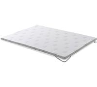 SEASONS Topper viscoelastico da 6 cm, Aloe Vera e Rete Antiscivolo, Bianco, King, 150 x 190 cm