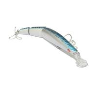 Seaspin Buginu 115 Bìu - Esca Artificiale per la Pesca a Spinning, Minnow Snodato Galleggiante 115 mm 13 g - Nuoto Naturale, Lanci Lunghi, Ancorette BKK Super Sharp - Per Spigola, Barracuda (MACKEREL)