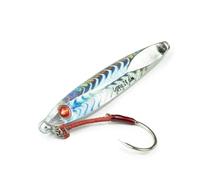 Seaspin Leppa 28 Slim - Esca Artificiale per la Pesca a Spinning, Casting Metal Jig 79 mm 28 g - Baricentro Basso Long Cast, Scatti Laterali in Jerk - Assist e Amo BKK #1 - Costieri (WCR)