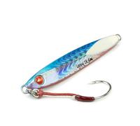 Seaspin Leppa 28 Slim - Esca Artificiale per la Pesca a Spinning, Casting Metal Jig 79 mm 28 g - Baricentro Basso Long Cast, Scatti Laterali in Jerk - Assist e Amo BKK #1 - Costieri (SARR)