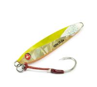 Seaspin Leppa 28 Slim - Esca Artificiale per la Pesca a Spinning, Casting Metal Jig 79 mm 28 g - Baricentro Basso Long Cast, Scatti Laterali in Jerk - Assist e Amo BKK #1 - Predatori Costieri (GBA)