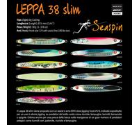 SEASPIN LEPPA 38 SLIM - AZIONE: SINKING, COLORE: GBA, PESO (GR): 38, LUNGHEZZA (MM): 87.4