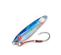Seaspin Leppa 77 Slim - Esca Artificiale per la Pesca a Spinning, Casting Metal Jig 115 mm 77 g - Baricentro Basso Aerodinamico, Assist + Amo BKK #3/0 - Per Ricciole Cernie Dentici Tunnidi (SARR)