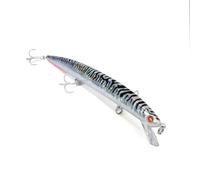 Seaspin Mommotti 160 SF - Esca Artificiale per la Pesca a Spinning, Long Jerk Minnow Galleggiante 160 mm 21 g - Lanci Lunghi, Nuoto Reattivo - Per Predatori Marini (WHITE MACKEREL)