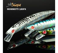 Seaspin - Esca artificiale Mommotti 180 FK 180 mm 27 g Long Jerk Slow Floating (White Mackerel)