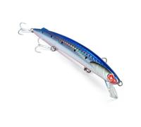 Seaspin Mommotti 190 K - Esca Artificiale per Pesca a Spinning in Mare, Long Jerk Minnow Sinking 190 mm 35 g - Armatura Passante, Ancorette BKK 4X - Lanci Lunghissimi, Alta Reattività (SARR)