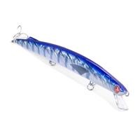 Seaspin Mommotti 220 - Esca Artificiale per la Pesca a Spinning, Long Jerk Minnow Sinking 220 mm 56 g - Armatura Passante, Ancorette BKK 4X Strong - Nuoto Potente, Lanci Lunghissimi (BONITO)