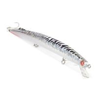 Seaspin Mommotti 220 - Esca Artificiale per la Pesca a Spinning, Long Jerk Minnow Sinking 220 mm 56 g - Armatura Passante, Ancorette BKK 4X Strong - Nuoto Potente, Lanci Lunghissimi (WHITE MACKEREL)