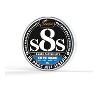 Seaspin S8S 100% PE Braid - Trecciato da Spinning 8 Capi in Polietilene, Alta Lanciabilità, Resistenza all’Abrasione - Tenuta al Nodo - Bobine 150m e 300m (PE 1.0 - carico 16,9 lb - col: BLUE - 150mt)