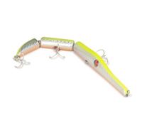 Seaspin Strega 181 - Esca Artificiale per la Pesca a Spinning, Swimbait Lipless Snodata Affondante 181 mm 23 g - Due Azioni in Una, Ancorette BKK 4X - Per Spigole Barracuda Serra Tunnidi (GBA)