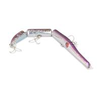 Seaspin Strega 181 - Esca Artificiale per la Pesca a Spinning, Swimbait Lipless Snodata Affondante 181 mm 23 g - Due Azioni in Una, Ancorette BKK 4X - Spigole Barracuda Serra Tunnidi (PURPLE MACKEREL)