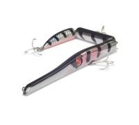 Seaspin Strega 257 - Esca Artificiale per la Pesca a Spinning, Swimbait Lipless Snodata Affondante 257 mm 35 g - Due Azioni in Una, Ancorette BKK 4X - Per Serra Barracuda Lecce Tunnidi Spigole (BAR)