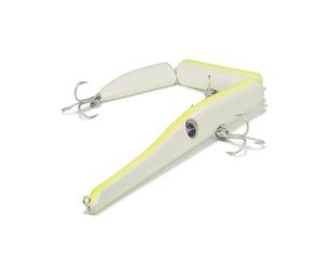 Seaspin Strega 257 - Esca Artificiale per la Pesca a Spinning, Swimbait Lipless Snodata Affondante 257 mm 35 g - Due Azioni in Una, Ancorette BKK 4X - Per Serra Barracuda Lecce Tunnidi Spigole (GLWG)