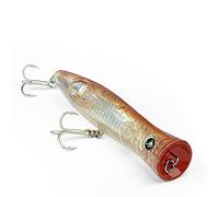 Seaspin Toto 113 - Esca Artificiale per la Pesca a Spinning, Popper 113 mm 23 g - Buco Trasversale Innovativo, Ampio Tubo di Bolle - Per Spigole, Lampughe, Barracuda (CALAMARO)