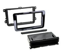 Seat Alhambra Autoradioblende 1-DIN Cornice Adattatore Klavierlack Nero